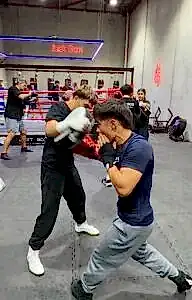 Boxing classes Grange Adelaide at Just Box boxing gym with group training and pad work